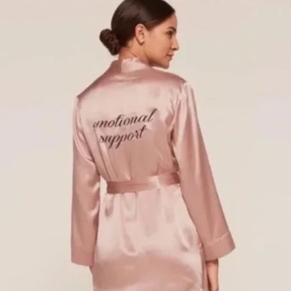 Reformation robe. Only worn once (in bridal party!) *note missing the silk belt